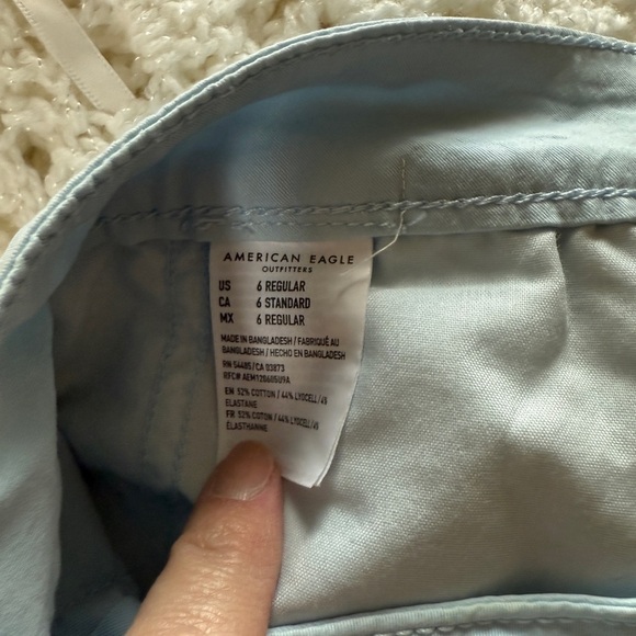 American Eagle Outfitters Light Blue Pleated Mini Skirt - Picture 11 of 12